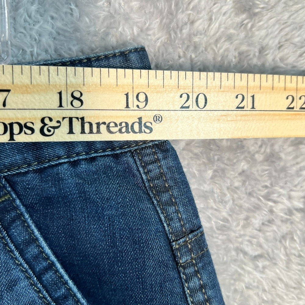 Zhan Di Ji Pu AFS 1961 Denim Cargo Pants Blue Utility Workwear Carpenter - Picture 9 of 12